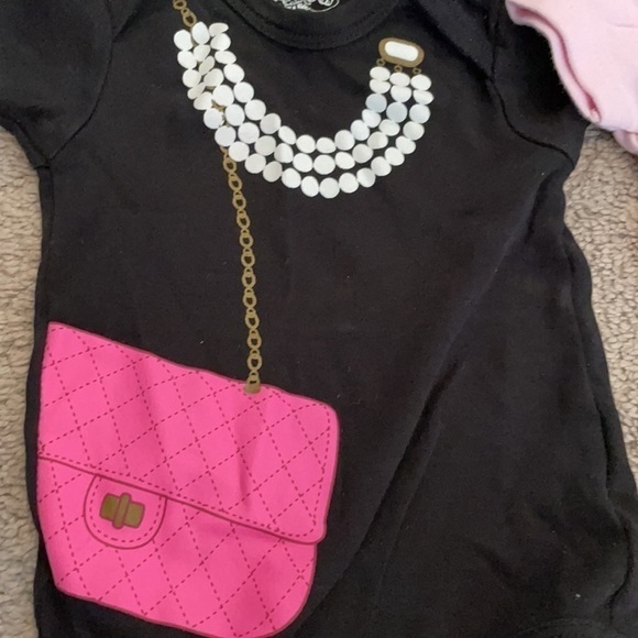 EUC set of 2 Baby Girl Onesies - Picture 2 of 5